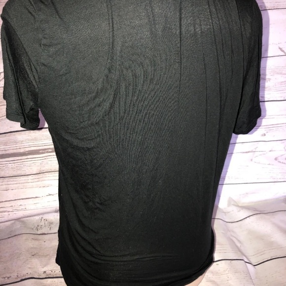 Victorias Secret Sleep Shirt Top Only Short Sleeve Soft Button Up Size XS BLack - Picture 8 of 9